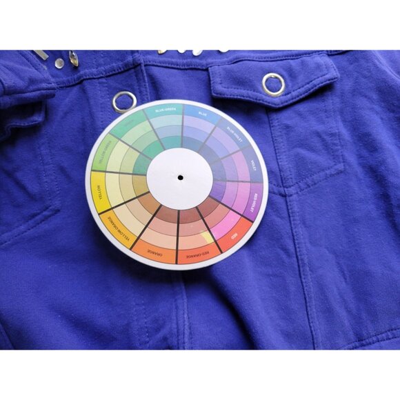 Onque Casual Womens Top 1X Plus Shirt Shacket Large Snaps Rhinestones BLU39E - Picture 10 of 10